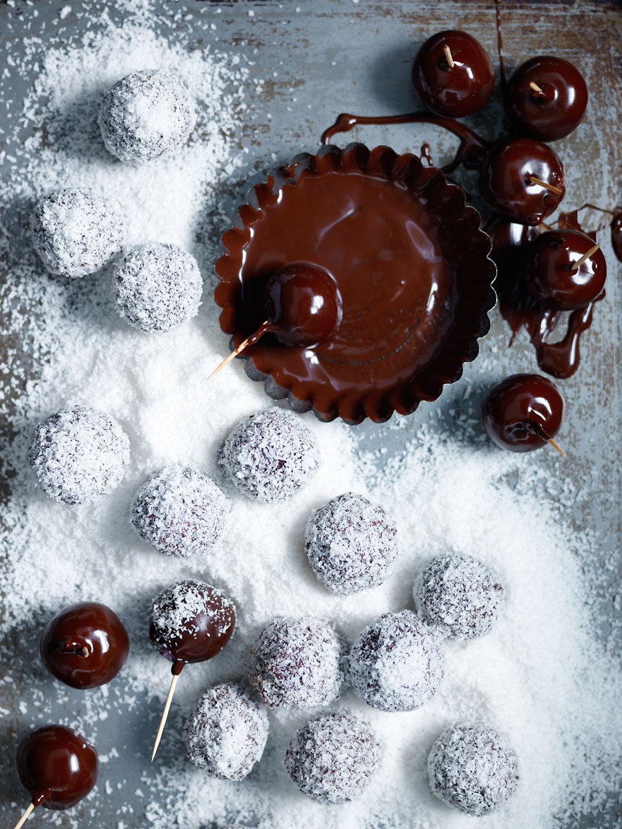 20150910Chocolate-cherry-and-salted-coconut-truffles